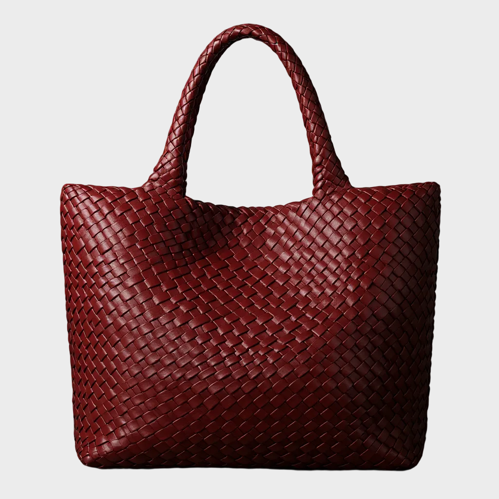 Lana | Handwoven Vegan Leather Tote