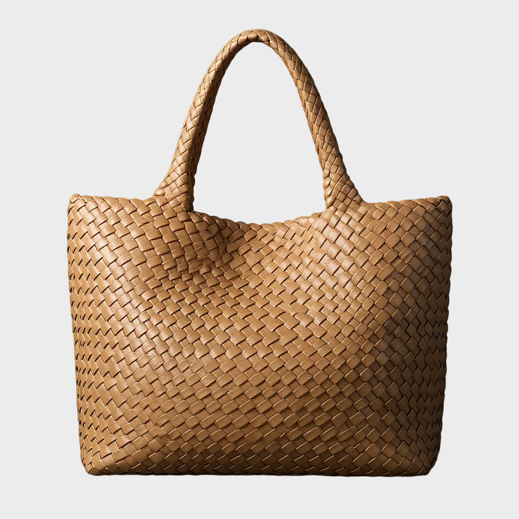 Lana | Handwoven Vegan Leather Tote
