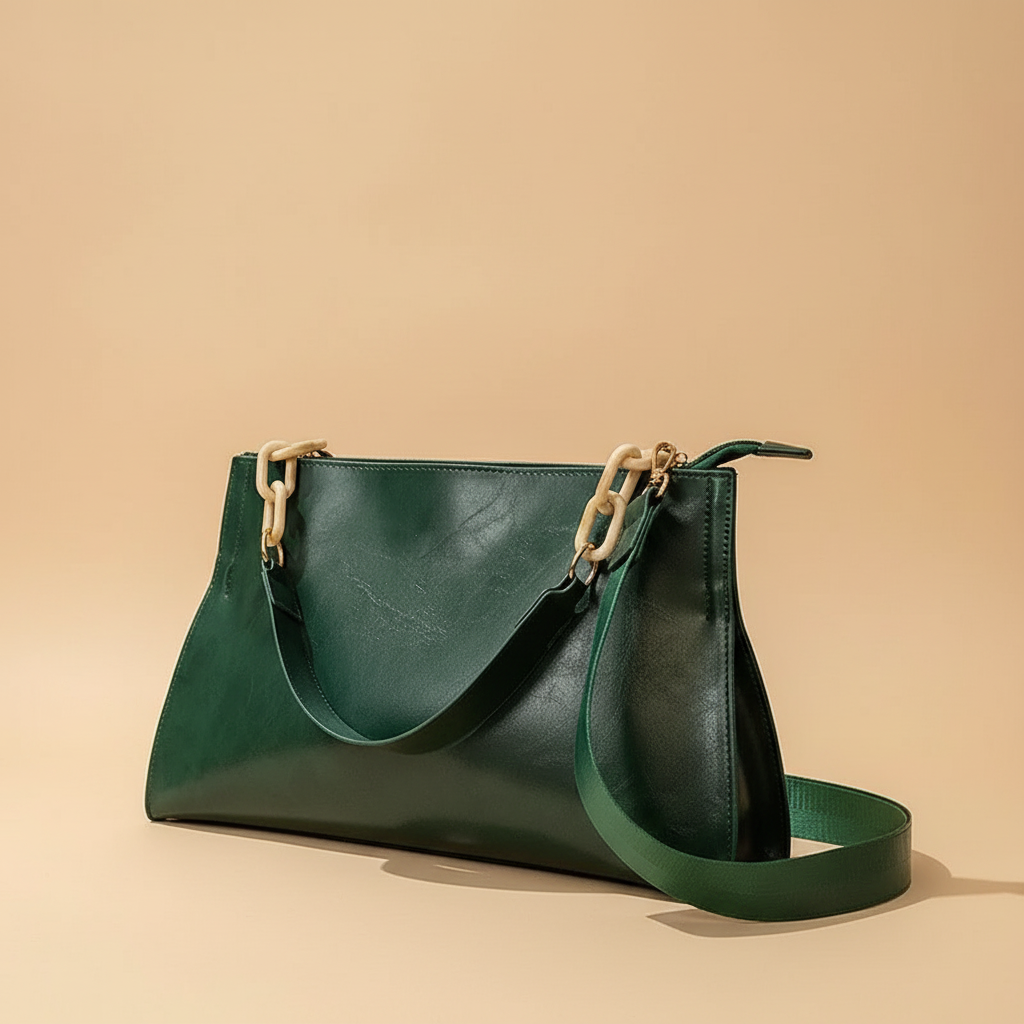 Chic Soft Leather Shoulder Bag | Spacious Fashion Handbag