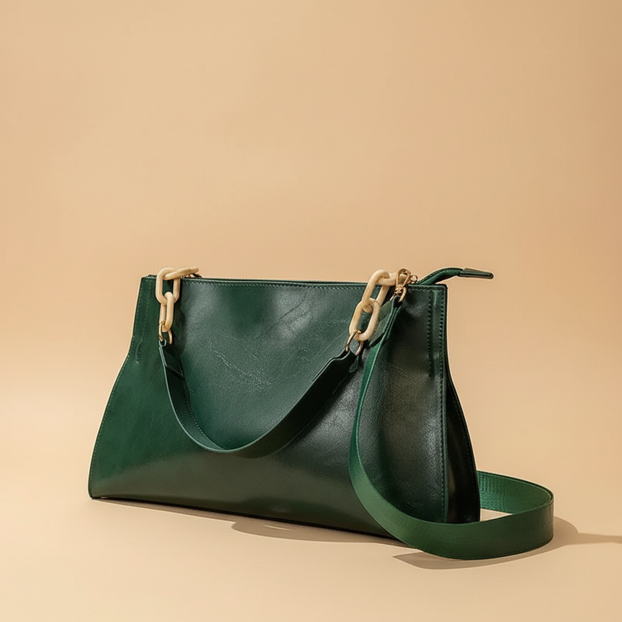 Chic Soft Leather Shoulder Bag | Spacious Fashion Handbag