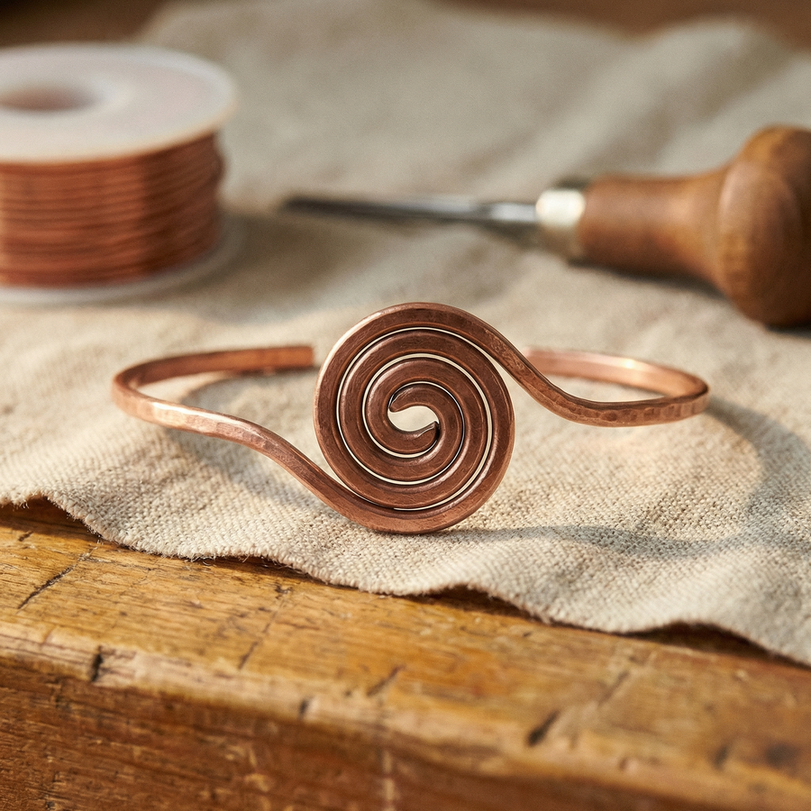 Gyre Copper Bracelet