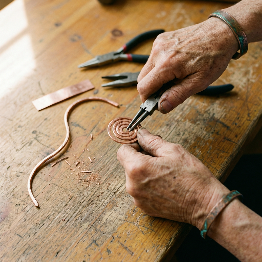 Gyre Copper Bracelet