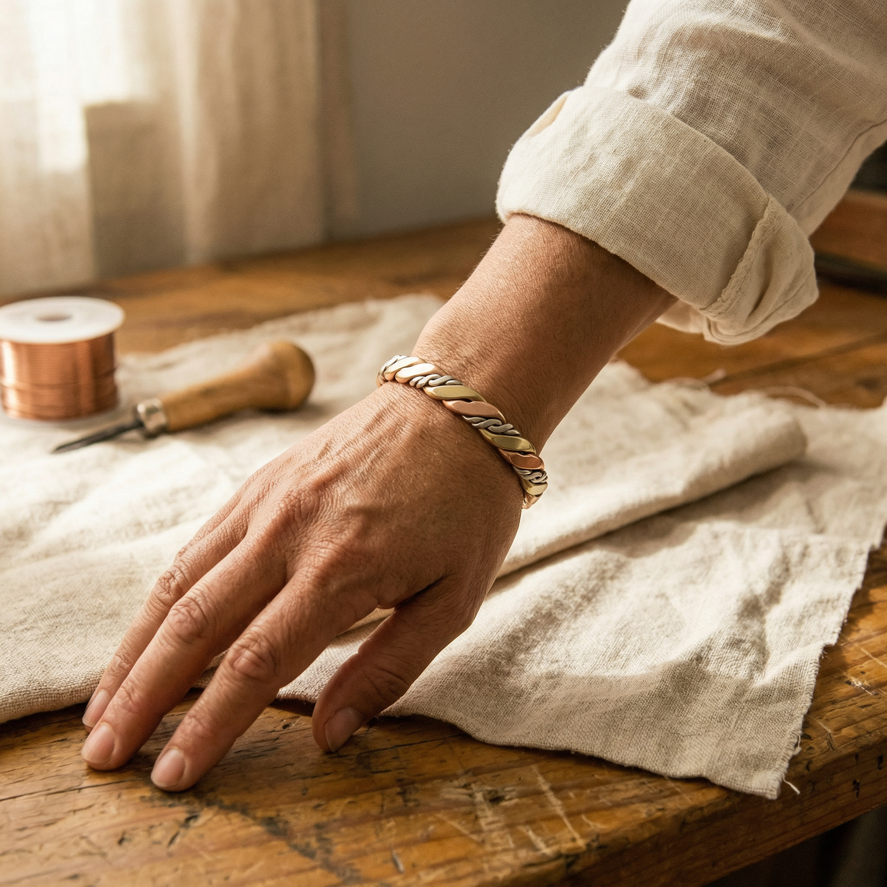 Trine Copper Bracelet