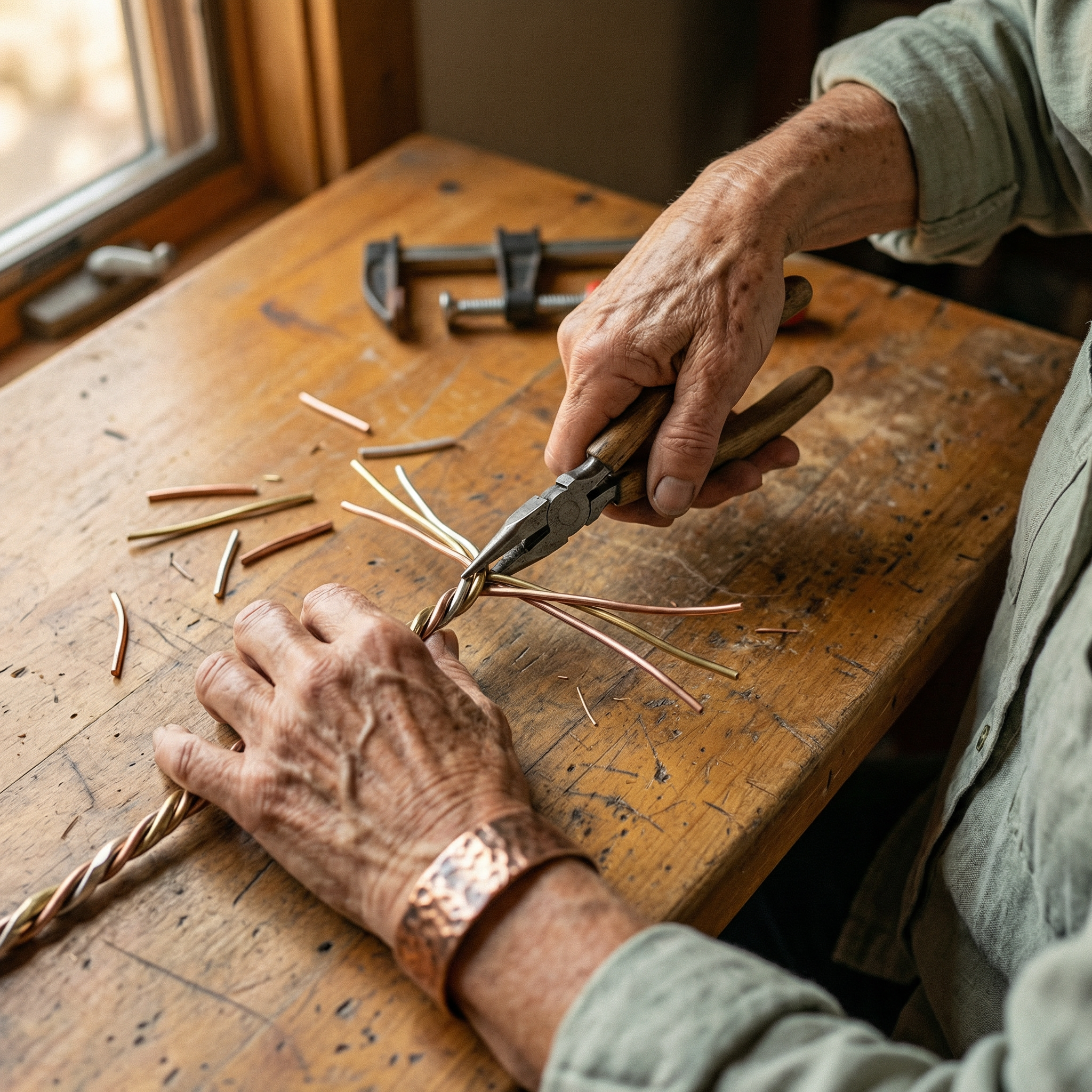 Trine Copper Bracelet