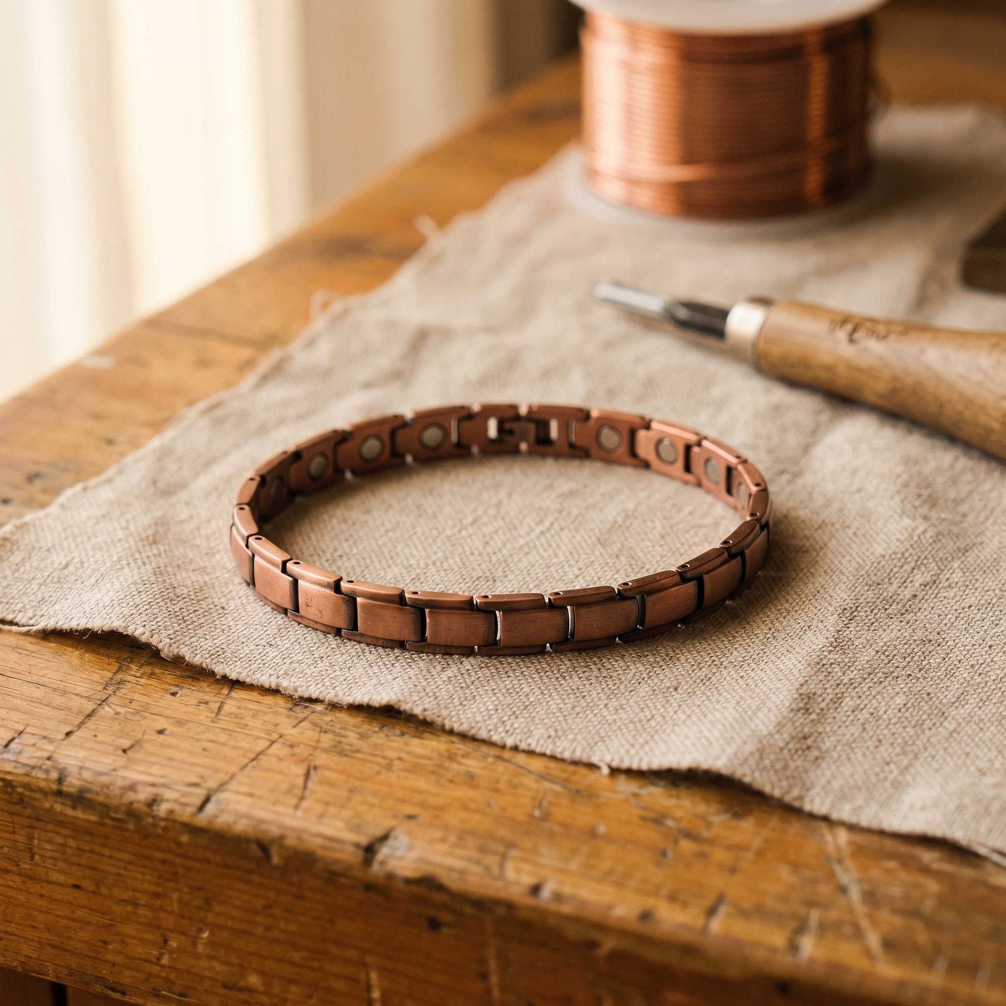 Cobble Copper Bracelet