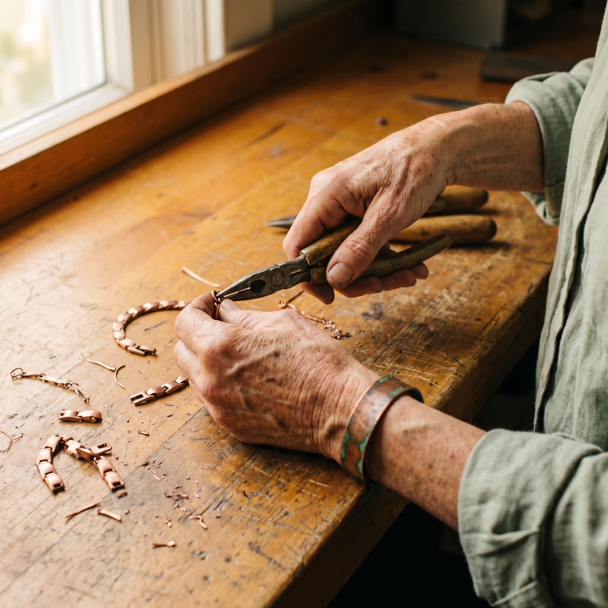 Cobble Copper Bracelet