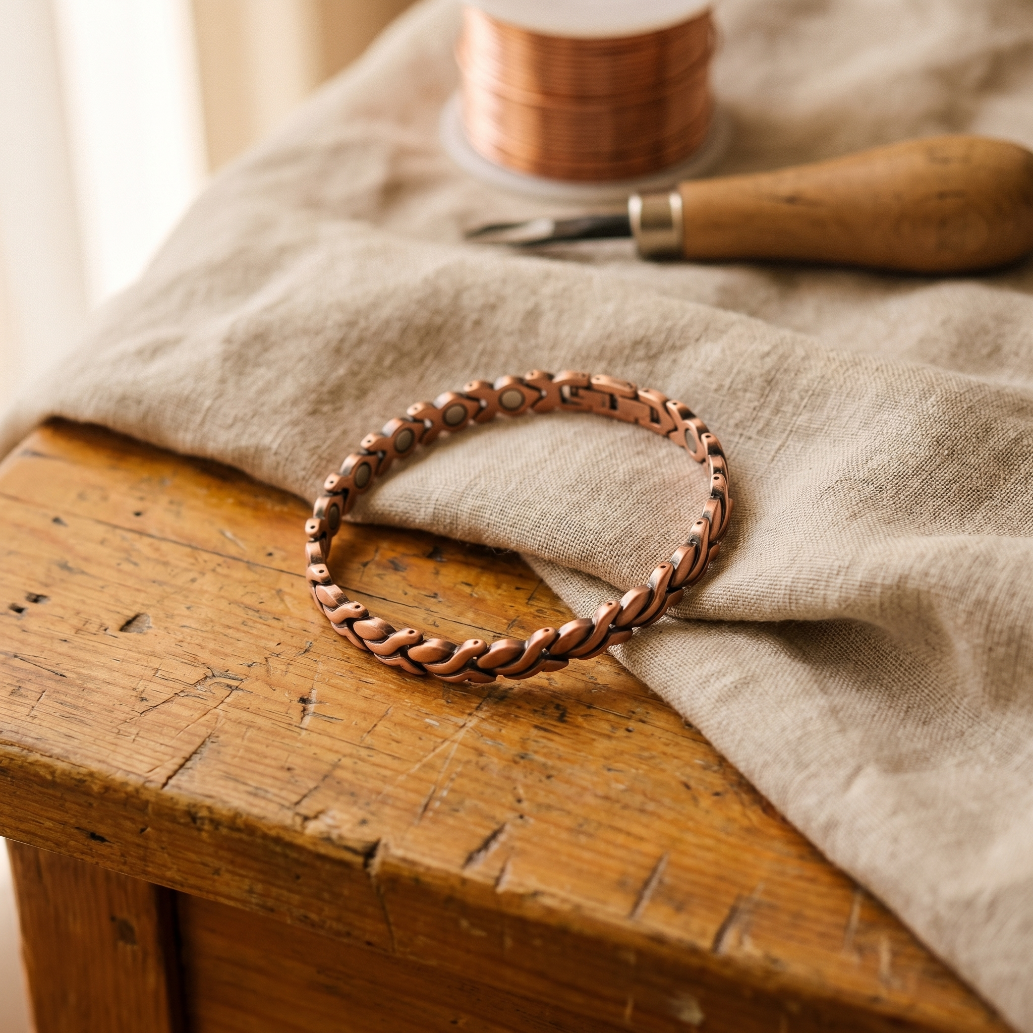 Tress Copper Bracelet
