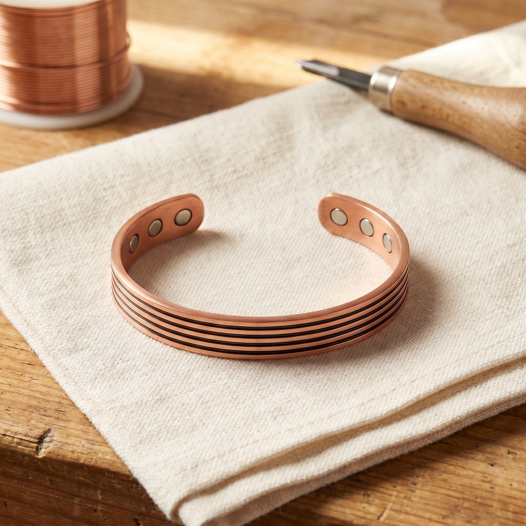 Stria Copper Bracelet