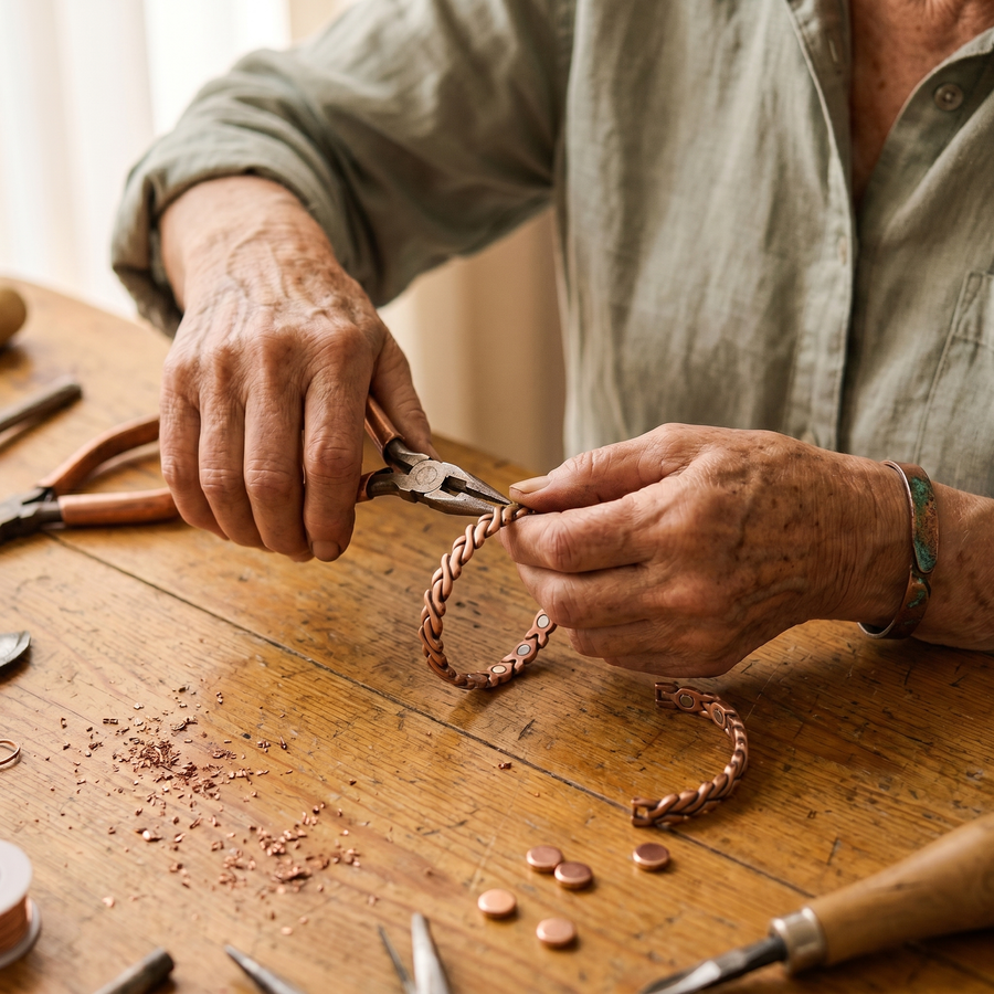 Tress Copper Bracelet