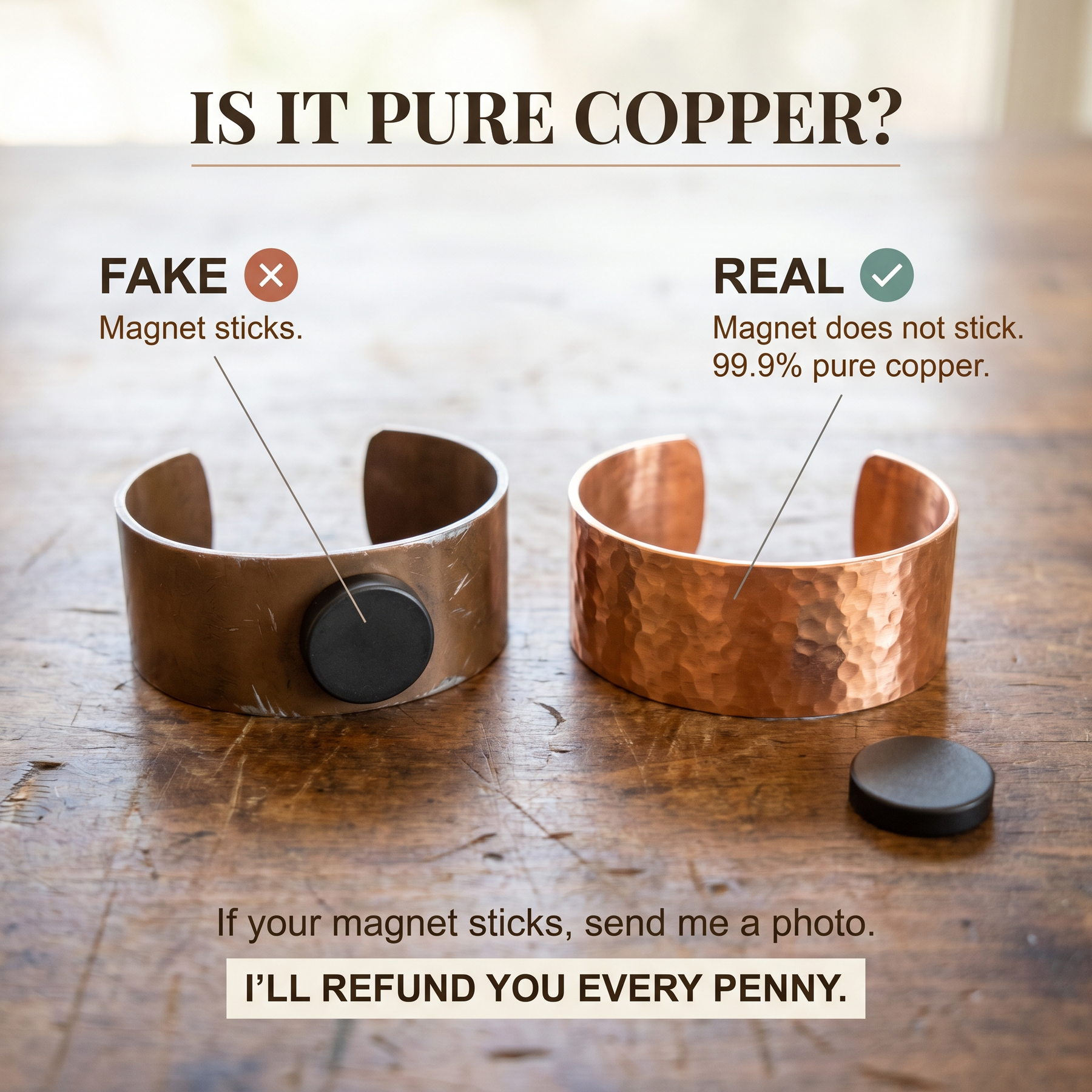 Crag Men's Copper Bracelet