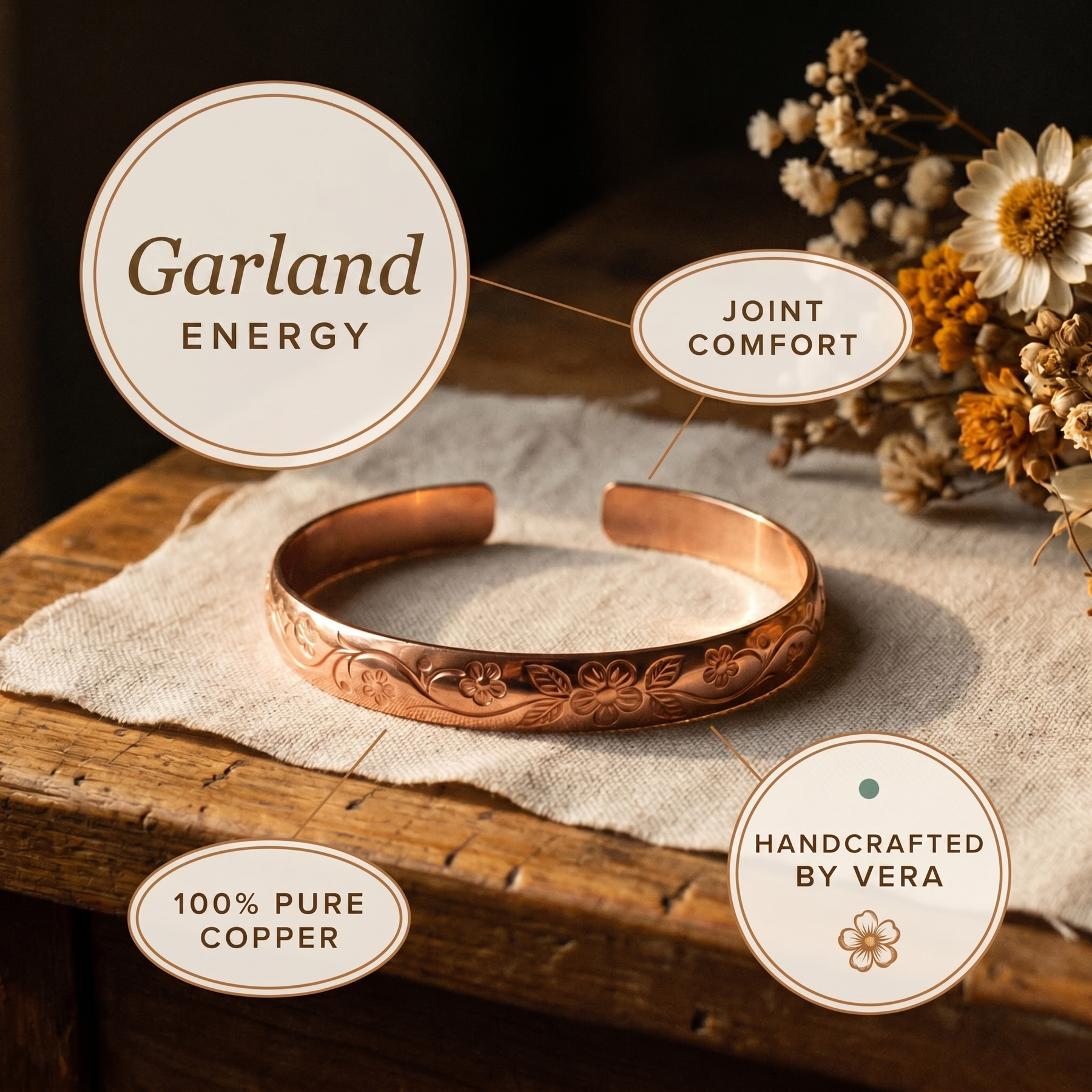 Garland Copper Bracelet