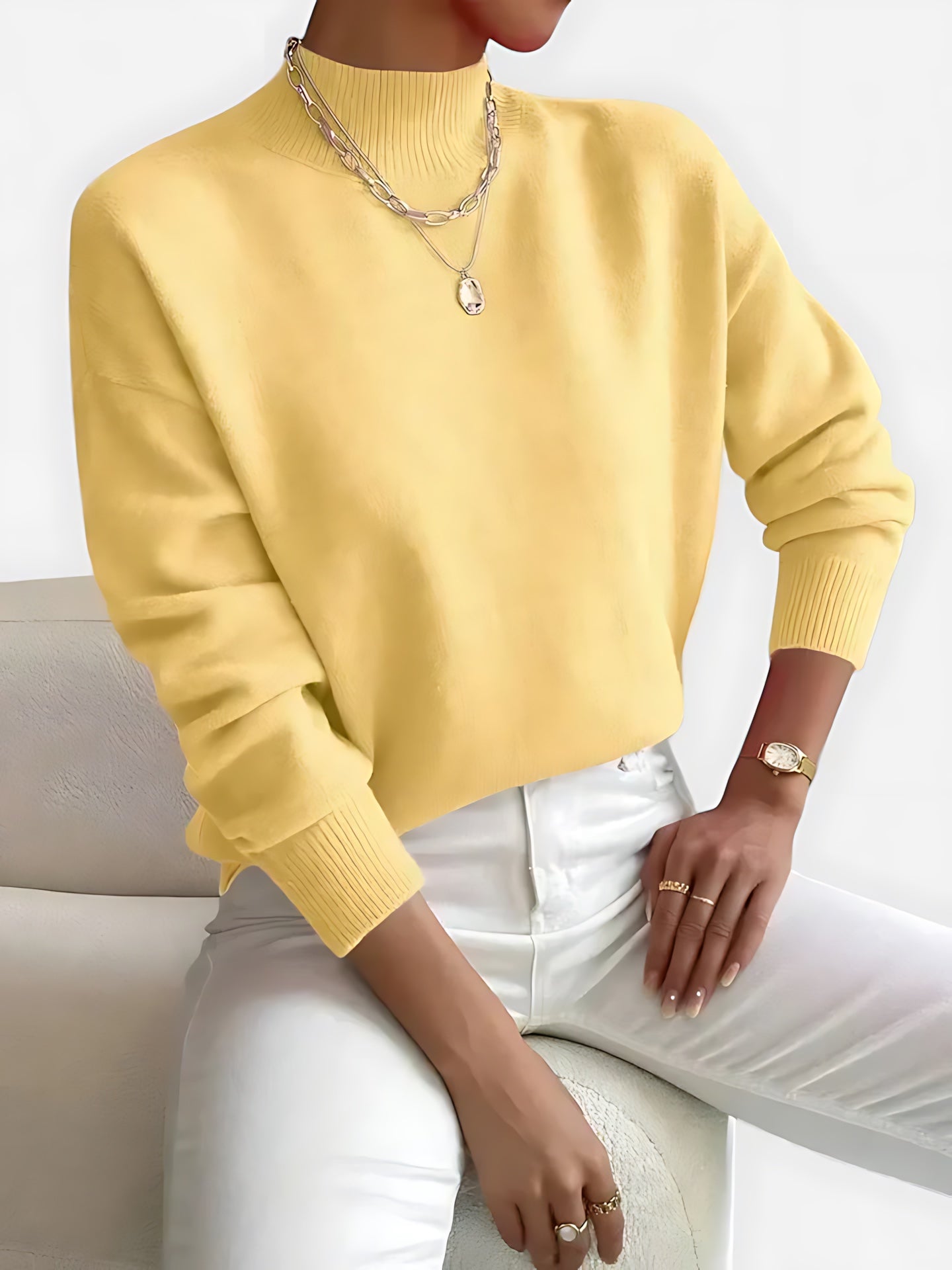 June – Crew Neck Knit Sweater