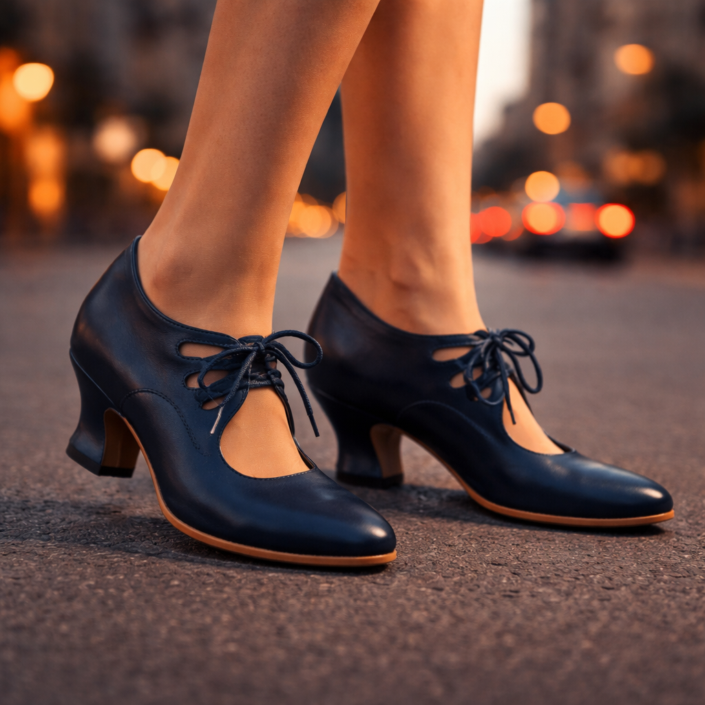 TALIA | ELEGANT LACE-UP LEATHER HEELS