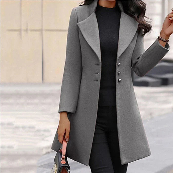 Clara | Stylish Button-Closure Trench Coat
