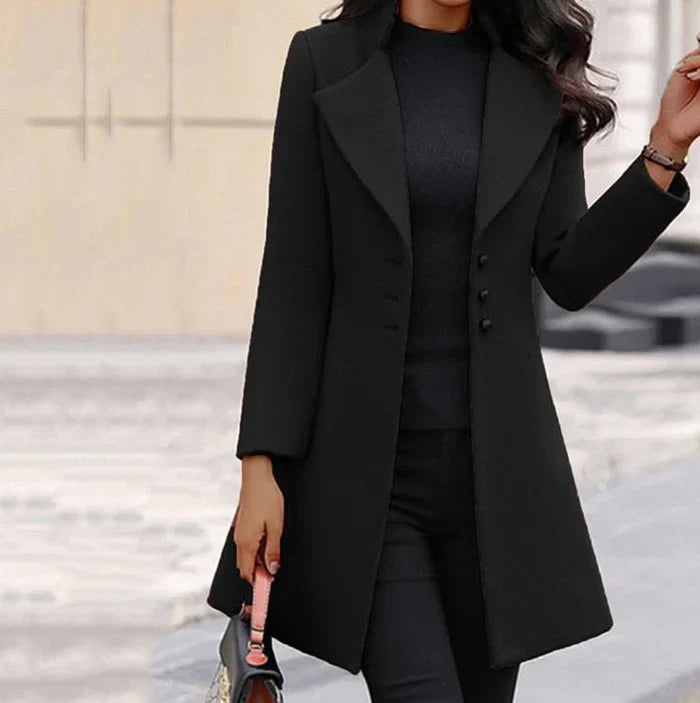 Clara | Stylish Button-Closure Trench Coat